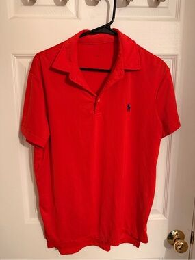 Polo by Ralph Lauren Red Short-Sleeve Dry Fit Polo